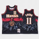 Men's Atlanta Hawks #11 Trae Young Black Jersey