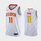 Men's Atlanta Hawks #11 Trae Young Jersey White