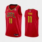 Men's Atlanta Hawks #11 Trae Young Red Statement Jersey