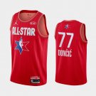 Men's Dallas Mavericks #77 Luka Doncic 2020 All-Star Jersey Red