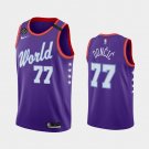 Men's Dallas Mavericks #77 Luka Doncic Jersey Team World