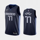 Men's Dallas Mavericks #77 Luka Doncic Navy Jersey