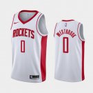 Mens Houston Rockets #0 Russell Westbrook Jersey White