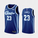 Men's Los Angeles Lakers #23 LeBron James Royal Jersey