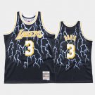 Men's Los Angeles Lakers Anthony Davis Black Lightning Jersey