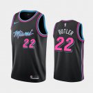 Mens Miami Heat #22 Jimmy Butler Black City Jersey