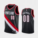 Men's Portland Trail Blazers #00 Carmelo Anthony Black Jersey