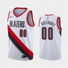 Mens Portland Trail Blazers #00 Carmelo Anthony Jersey White