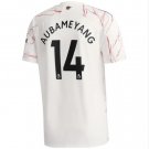 AUBAMEYANG 14 Arsenal 20 21 Away Soccer Jersey Men's White Football Stadium Shirt