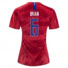 BRIAN #6 US Women's National Team 2019 Away Jersey USWNT Stadium Shirt WWC Football Tops