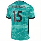 Chamberlain #15 Liverpool 20 21 Away Green Soccer Jersey Men's Soccer Stadium Football Shirt
