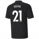 DAVID SILVA 21 Manchester City 20 21 Away Soccer Jersey Men's Football Stadium Shirt Yupoo