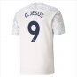 G.Jesus 9th Manchester City Third Jersey 20 21 Men's White Football Stadium Shirt