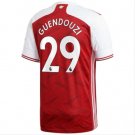 Guendouzi #29 Arsenal 20 21 Home Soccer Jersey,EPL Men's Stadium Football Tops Soccer Shirt