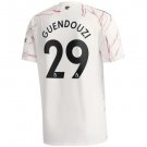 GUENDOUZI 29 Arsenal 20 21 Away Soccer Jersey Men's White Football Stadium Shirt