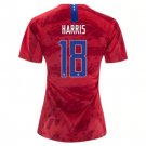 HARRIS #18 US Women's National Team 2019 Away Jersey USWNT Stadium Shirt WWC Football Tops