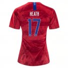 HEATH #17 US Women's National Team 2019 Away Jersey USWNT Stadium Shirt WWC Football Tops