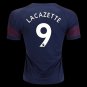 Lacazette 9 Away Soccer Jersey 2018-19,EPL Men's Stadium Soccer Kit