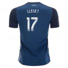 Lleget #17 LA Galaxy 2019 Away Jersey Blue Men's Soccer Stadium Shirt Football Tops