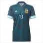 LM10 Argentina Away Soccer Jersey 2020 Football Tops Soccer Stadium Shirt