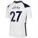 Lucas #27 Tottenham Hotspur Home Soccer Jersey 20 21 Men's Football Stadium Shirt Soccer Kit