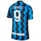 Lukaku #9 Inter Milan Home Soccer Jersey 20 21 Men's Soccer Stadium Shirt Football Tops Blue