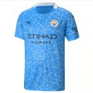Manchester City Home Soccer Jersey 20 21 Men's Football Tops Stadium Shirt