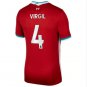 Virgil #4 Liverpool Home Soccer Jersey 20 21 Men's Soccer Stadium Football Shirt Red
