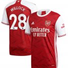 Willrock #28 Arsenal Home Soccer Jersey 20 21 Men's Stadium Football Shirt Yupoo