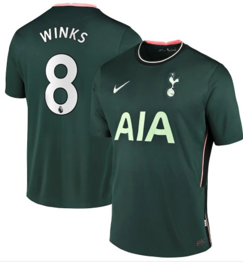 WINKS 8 Tottenham Hotspur 20 21 Away Soccer Jersey Men's Soccer Stadium Football Shirt