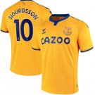 SIGURDSSON 10 Everton Away Soccer Jersey 20 21 Men's Stadium Football Shirt Soccer Kit