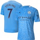 Sterling #7 Manchester City 20 21 Home Jersey Man City Men's Stadium Football Shirt