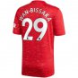 Wan-Bissaka #29 Manchester United Home Soccer Jersey 2020 21
