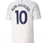 KUN AGUERO Manchester City 20 21 Third Jersey Man City White Stadium Football Shirt