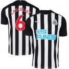 Lascelles #6 Newcastle United Home Soccer Jersey 20 21 Men's Stadium Football Shirt
