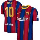 LM10 Barcelona FC Home Soccer Jersey 20 21 La Liga Men's Soccer Stadium Football Shirt