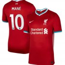Mane #10 Liverpool Home Soccer Jersey 20 21 Men's Stadium Football Shirt Soccer Kit