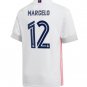 Marcelo #12 Real Madrid Home Soccer Jersey 20 21 Men's Stadium Football Shirt Streetwear