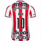 Chofis #10 Chivas Guadalajara 20 21 Home Jersey Men's Stadium Football Shirt Streetwear