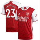 David Luiz #23 Arsenal Home Soccer Jersey 20 21 Men's Stadium Football Shirt Yupoo