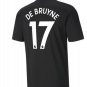 DE BRUYNE 17 Manchester City Away Jersey 20 21 Man City Stadium Football Shirt