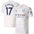 DE BRUYNE Manchester City 20 21 Third Jersey Man City White Stadium Football Shirt