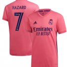 HAZARD 7 Real Madrid 20 21 Away Soccer Jersey Men's Stadium Football Shirt Streetwear