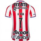 A. Vega #7 Chivas Guadalajara 20 21 Home Jersey Men's Stadium Football Shirt Streetwear