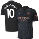 AGUERO 10 Manchester City Away Jersey 20 21 Man City Stadium Football Shirt
