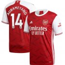 Aubameyang #14 Arsenal Home Soccer Jersey 20 21 Men's Stadium Football Shirt Yupoo