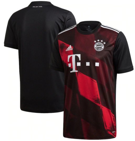 Bayern Munich 20 21 Third Soccer Jersey Men's Black Stadium Football Shirt