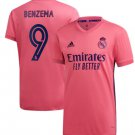 BENZEMA 9 Real Madrid 20 21 Away Soccer Jersey Men's Stadium Football Shirt Streetwear