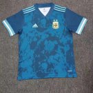 Argentina Away Soccer Jersey Blue 2020 Men's Football Shirt Soccer Stadium Jersey