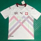 Switzerland Euro 2020 Home Soccer Jersey White Men's Stadium Football Shirt